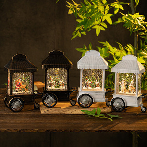 Adornos Navideños Transfronterizos para el Hogar: Manualidades, Escenografía, Carrito del Viejo Pascuero, <span class=keywords><strong>Bolas</strong></span> <span class=keywords><strong>de</strong></span> <span class=keywords><strong>Nieve</strong></span> con Cristales, Adornos <span class=keywords><strong>de</strong></span> Muñecos <span class=keywords><strong>de</strong></span> <span class=keywords><strong>Nieve</strong></span> - Product Image 1