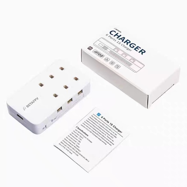 BETAFPV 6-port Charger 1S FPV Mini Drone High-voltage Lithium Battery Compatible with PH2.0/BT2.0