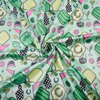 Tissu satiné léger en polyester et élasthanne imprimé numérique floral personnalisé, anti-boulochage, extensible, pour robes de filles - Vente en gros
