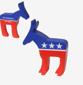 Pelotas Antiestrés de Burro Demócrata con Logotipo Personalizado, Juguete Patriótico de Espuma de PU para Promoción, Regalo al por Mayor - Product Image 1