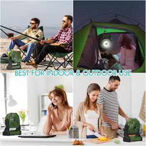 PANERGY Quạt Sạc Dự Phòng Ngoài Trời Chạy Bằng Pin Quạt Cắm Trại Di Động Có Đèn <span class=keywords><strong>Led</strong></span> Đèn Lồng Cắm Trại - Product Image 6