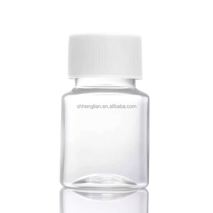 Ensemble de bouteilles de rangement carrées en PET transparent personnalisées avec boîte pour l'organisation des perles et des petites pièces - Product Image 1