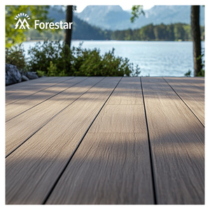 Planches de terrasse en WPC certifiées FSC Forestar 135*23mm, solides, co-extrudées, grain de bois, résistantes aux intempéries, pour terrasse extérieure - Product Image 3
