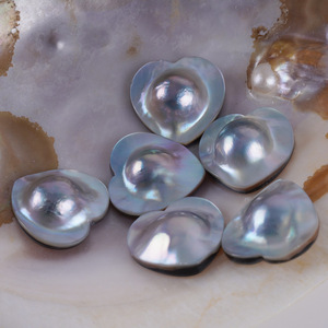 Perlas Sueltas en Forma de Corazón de Concha de Caballito de Mar de 22*22mm para Accesorios de Joyería DIY - Pendientes, Colgantes, Anillos - Product Image 4