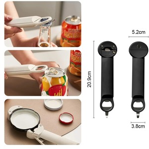 Ouvre-bouteille magnétique en acier inoxydable, ouvre-bouteille multifonctionnel pour diamètre 2.5-9.5cm, ouvre-bouteille réglable pour vin et bière, outil de cuisine - Product Image 5