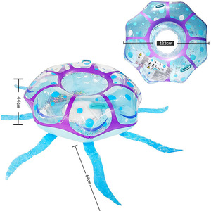 Flotador Inflable de PVC de Primera Calidad para Vacaciones de Verano, Anillos de Natación, Flotadores de Agua para Adultos y Niños, Diversión en la Playa y la Piscina, Medusa - Product Image 3