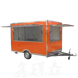 Mobiele Frietjes Frietjes Food Kar Food Food Big Wheels Automaten Karren Mobiele Ijskar