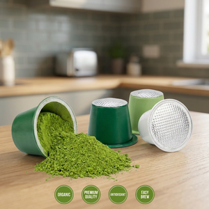 Matcha Superfood Capsules Pure Green Tea <b>Pods</b> Compatible Nespresso Dolce Gusto Keurig Single Serve Nutrient Rich Bulk Supply - Product Image 3