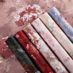 Papel de Regalo Floral de Resina Virgen Impermeable de Alta Gama Dreamland, Ramo de Peonías con Diseño Artístico de Pintura al Óleo, Popular en <span class=keywords><strong>Internet</strong></span> - Product Image 1