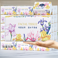 Prix le plus bas, 600 feuilles de mouchoirs en papier 4 plis pour le dropshipping, mouchoirs en papier 4 plis ultra doux avec pulpe de bois vierge de luxe