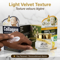 Crème de Nuit Éclaircissante et Blanchissante au Niacinamide, Vitamine C, Collagène, Acide Hyaluronique et Glycérine 60g