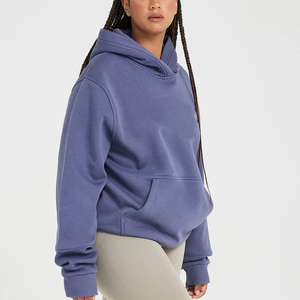 Sudadera con Capucha de Algodón 100% de Alta Calidad con Logotipo Personalizado Serigrafiado para Mujer, Tallas Grandes, Estilo Casual - Product Image 3