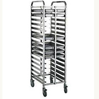 Acier inoxydable 15 couches 30 casseroles pain plateau de cuisson support chariot feuille casserole support pain refroidissement chariot boulangerie chariot chariot avec roues