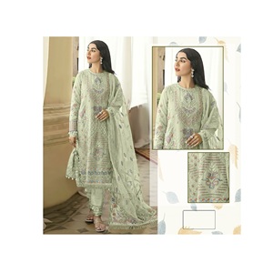 Traje Salwar Kameez Liso para Mujer, Traje Salwar Kameez Liso para Fiesta, Proveedor Mayorista - Product Image 1