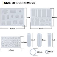Kit de fabrication de bijoux en résine époxy, moules en silicone pour la création de bijoux DIY en gros