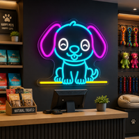 Enseigne néon 3D personnalisée pour animalerie, décoration murale LED néon personnalisée pour clinique vétérinaire et hôpital vétérinaire