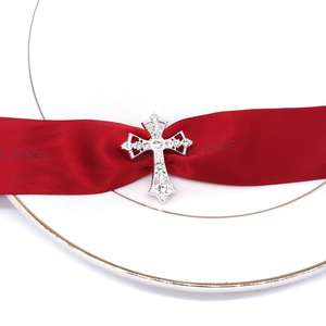 <span class=keywords><strong>Boucle</strong></span> croix <span class=keywords><strong>en</strong></span> <span class=keywords><strong>diamant</strong></span> et strass pour femmes, vente <span class=keywords><strong>en</strong></span> gros, prix d'usine - Product Image 5