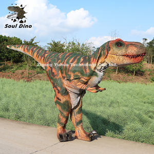 Zigong mecánico realista Animatronic dinosaurio traje infrarrojo Sensor dinosaurio robótico dinosaurio disfraz - Product Image 3