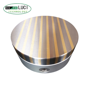 Plaque magnétique permanente ronde <span class=keywords><strong>de</strong></span> qualité industrielle pour rectifieuse <span class=keywords><strong>de</strong></span> surface, fixation magnétique <span class=keywords><strong>de</strong></span> haute précision pour fraisage CNC - Product Image 1