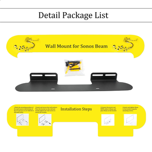 Support mural réglable, pour Sonos, <span class=keywords><strong>barre</strong></span> <span class=keywords><strong>de</strong></span> <span class=keywords><strong>son</strong></span>, <span class=keywords><strong>TV</strong></span>, support en métal robuste - Product Image 3