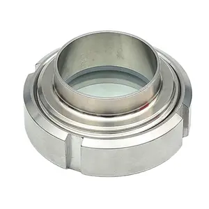 Sight Glass Sanitary Stainless Steel Weld Connection Union Round Sight Glass