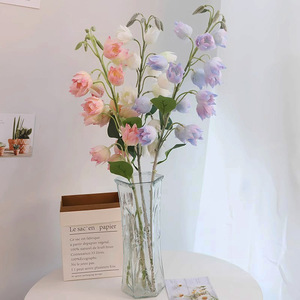 Bouquet de fleurs artificielles d'été, lys de la vallée en soie, décorations pour mariage et maison - Product Image 4