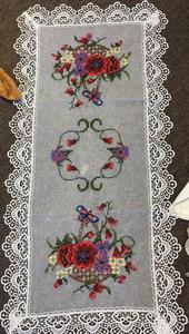 <span class=keywords><strong>Tovaglia</strong></span> Quadrata 36x36" in Poliestere/Cotone Non Tessuto, Ricamata, <span class=keywords><strong>Beige</strong></span>, Usa e Getta - Product Image 3