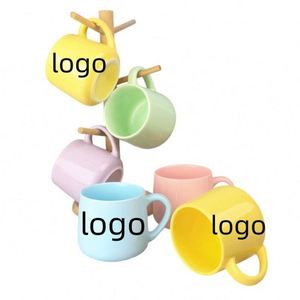 Mug en céramique aux couleurs vives, personnalisable, pour café, lait, avec impression de logo et de texte, pour la maison, le bureau, ou comme cadeau, tasses colorées - Product Image 1