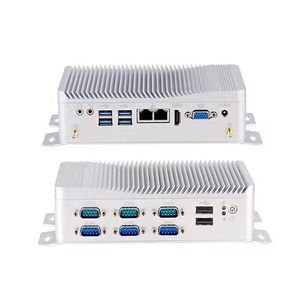 Không Quạt Intel Core i3 6157u 7100U 8130u HD VGA Thin Client máy tính công nghiệp Mini PC RS232 RS485 6com 2.5g IOT Sim 4G gồ ghề - Product Image 6