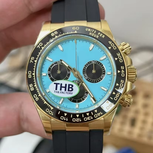 New 2025 Designer Racing Style <b>Wristwatch</b> Luxury Ice Blue Chronograph Watch Automatic Mechanical Sport Watch for <b>Men</b> - Product Image 4