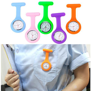 Montre de poche électronique pour fille, en Silicone, de poche, à broche, à lien, broche ol, sans batterie - Product Image 3