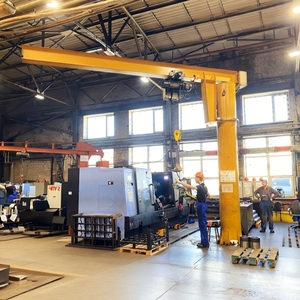 Grue à flèche portique pivotante 5 tonnes 10 tonnes pour grandes ateliers et entrepôts avec une large portée - Product Image 5