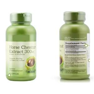 Customize Best Horse chestnut extract 100-600mg vegan capsules, Help Circulation/Swelling in Legs