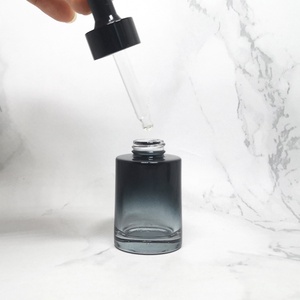 10ml-30ml Custom Color Flat Shoulder Cylinder Glass Dropper Bottle for Skin Care Serum & Essential Oil & Eye <b>Drop</b> - Product Image 2