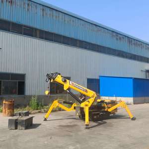 1 Ton Telescopic Spider <strong>Crane</strong> Maximum Ground Head 6m <strong>Overload</strong> <strong>Protection</strong> 360&deg; Rotation High-quality Remote Control Spider <strong>Crane</strong> - Product Image 1