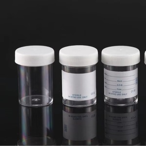 Urine Container Sterile Sample Specimen Cup with Label 15ml-120ml Sterile Urine Container - Product Image 2