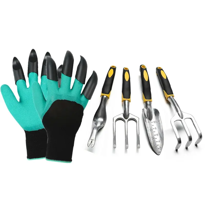 Wholesale Waterproof Puncture Resistant Rubber Latex Garden Gloves With Claws