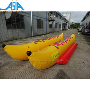 Bateau banane gonflable Ocean Rider pour 8 personnes avec 2 tubes, tubes doubles, vélo aquatique flottant, bateaux à pédales - Product Image 6