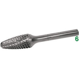 SCU 8060G 16 Solid <b>Carbide</b> Rotary <b>Burrs</b> - Product Image 1