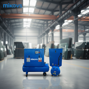 10hp 7.5kw 0.8-1.0mpa 1.1m³/min Screw Portable <b>Mini</b> Single Phase House Use Screw with Wheels - Product Image 1