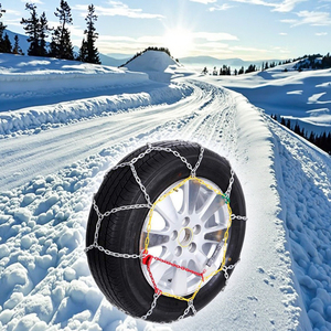 Genuino <span class=keywords><strong>KN</strong></span> 60 antideslizante nueva aleación de acero plástico cadenas de nieve para SUV coches sedán neumáticos condición usada - Product Image 3