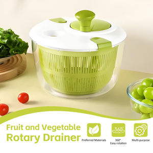 Ergonomic xử lý bằng tay xoay nhựa <span class=keywords><strong>Salad</strong></span> Spinner & drainer công cụ đa mục đích cho rau và trá<span class=keywords><strong>i</strong></span> cây chuẩn bị - Product Image 2