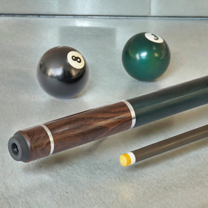 Taco de billar de fibra de carbono de 1/2 pieza con eje de 11.8mm/12.5mm y unión de acero inoxidable para snooker y pool - Product Image 3