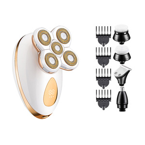 บริการตัดผมหัวล้าน, เครื่องโกนหนวดไฟฟ้าห้าใบมีดแบบชาร์จได้, ขายส่ง - Product Image 2