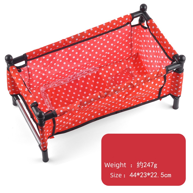 Small red plastic dining chair
