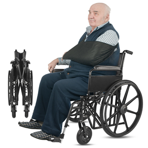 Silla <span class=keywords><strong>de</strong></span> ruedas manual Bariátrica para personas mayores y obesas Silla <span class=keywords><strong>de</strong></span> ruedas regular con ruedas cómodas - Product Image 6