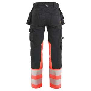 BLAKLADER - 703011499955C36 Pantalon haute visibilité femme stretch Noir/Rouge-EAN 7330509958551 HI-VIS WORKWEAR - Product Image 3