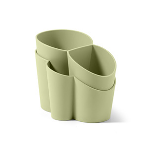 Green Polypropylene Cutlery Drainer 14x12x11.5cm for Storing and Organizing <b>Fruit</b> & <b>Vegetable</b> <b>Tools</b> Made in Italy - Product Image 1