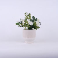 Nordique moderne Mini pot de plante en céramique Design mignon finition émaillée de haute qualité intérieur décor à la maison application de jardin pour une utilisation au sol