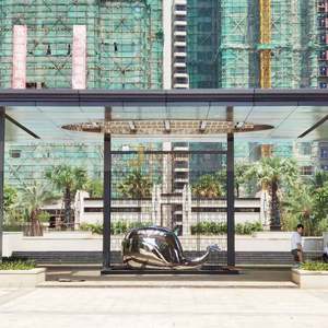 Escultura Art Deco de Acero Inoxidable Personalizada de Primera Calidad ANW9840, Mejora el Impacto Visual Arquitectónico, Hecha en China para Aniversario - Product Image 6